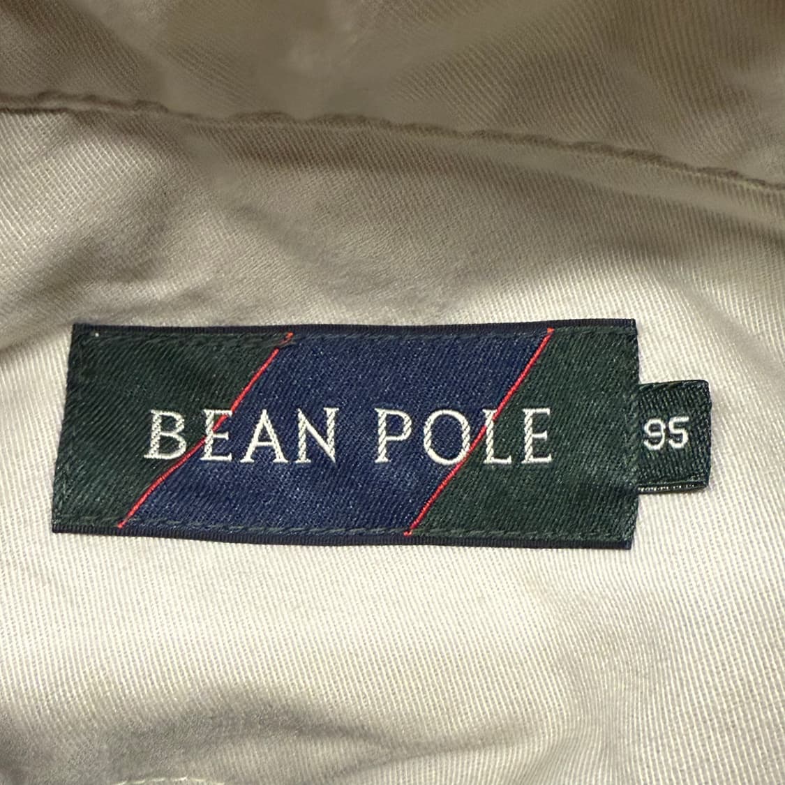 [정품/95] 빈폴 아이보리 봄버 자켓 b17 상품이미지5