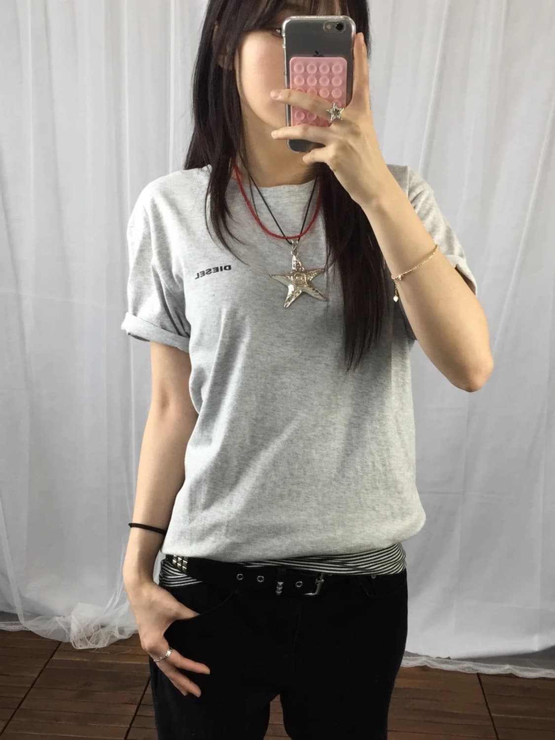 Diesel Logo Gray Tee 상품이미지1