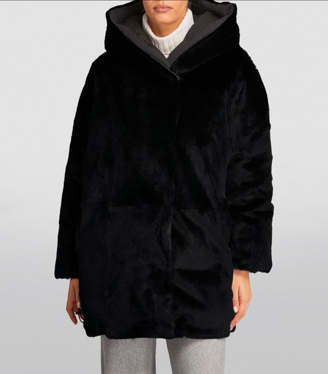 이브살로몬 토끼털 덕다운 리버시블 후드패딩 상품이미지2