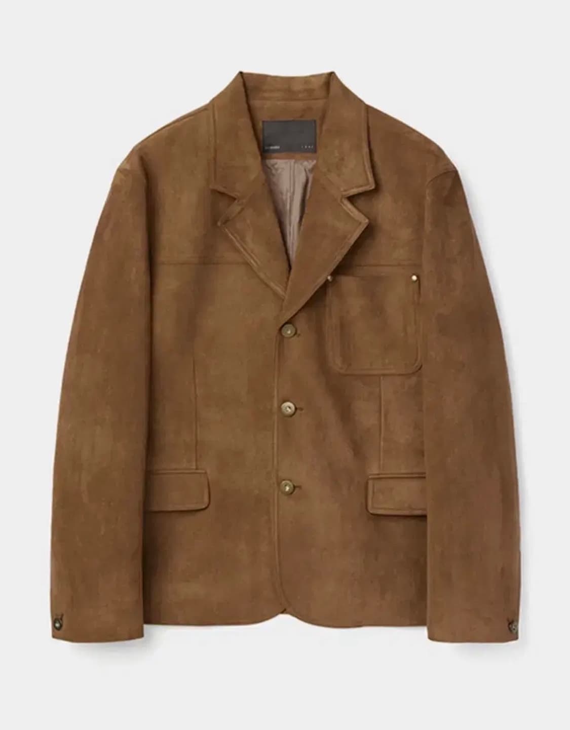 (2) 르마드 테일러 페이크 스웨이드 자켓 - 브라운 상품이미지1