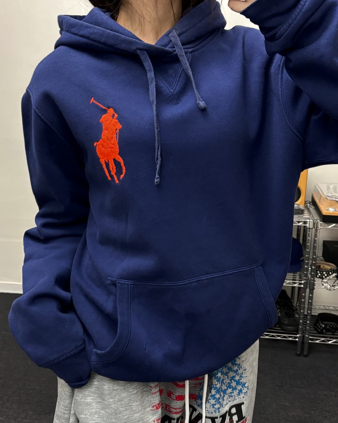 폴로 빅포니 오버핏 후드티 상품이미지1