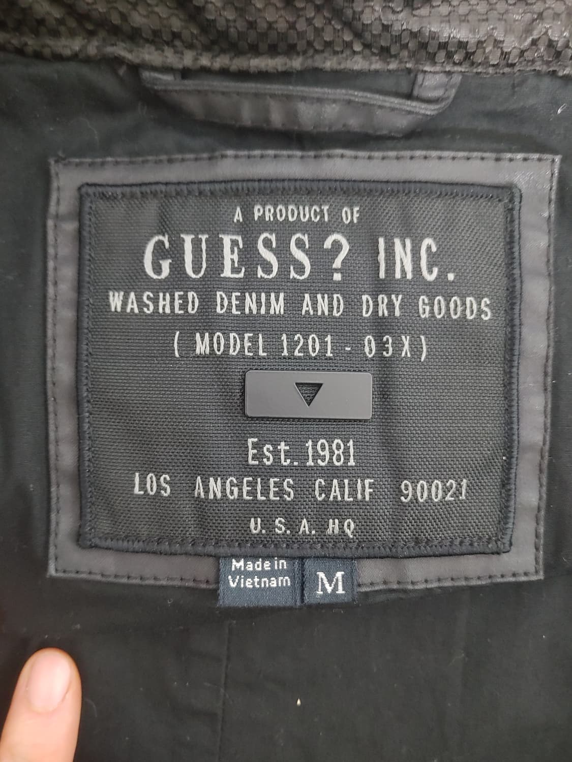 GUESS  게스 항공자켓형  레더 자켓-M사이즈 상품이미지7