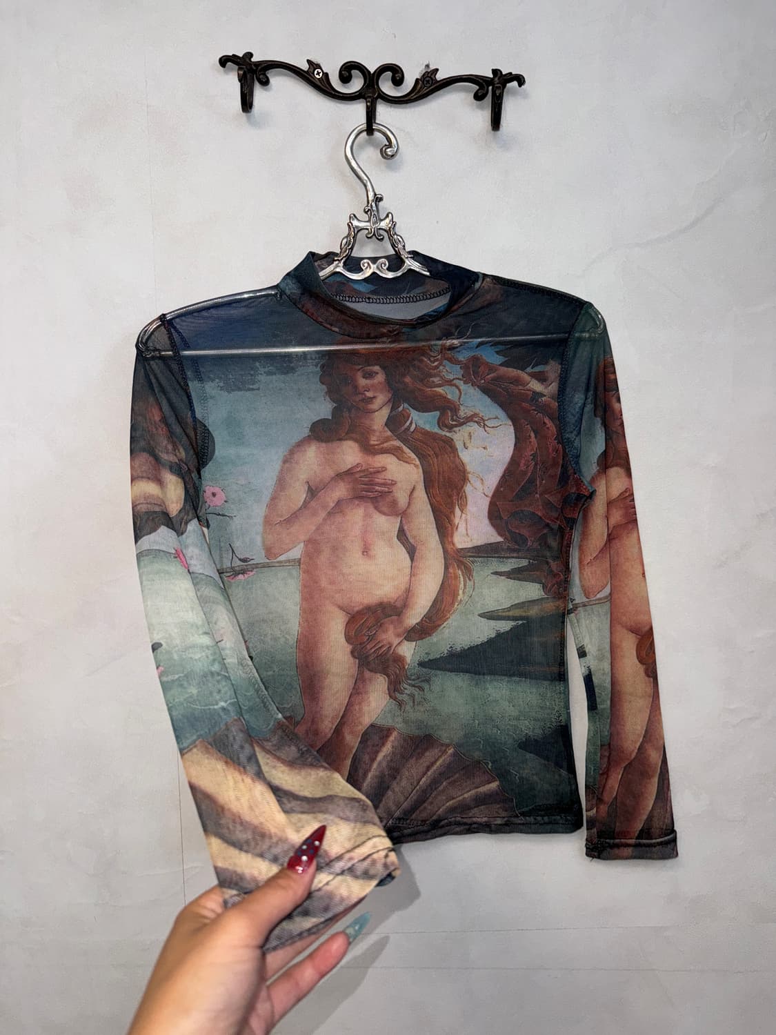Mystic graphic see through mesh top 상품이미지2