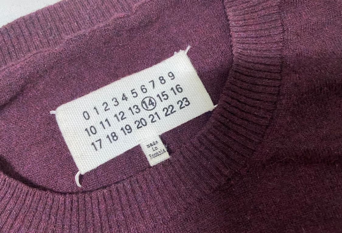 (M) 마르지엘라 버건디 니트 상품이미지2