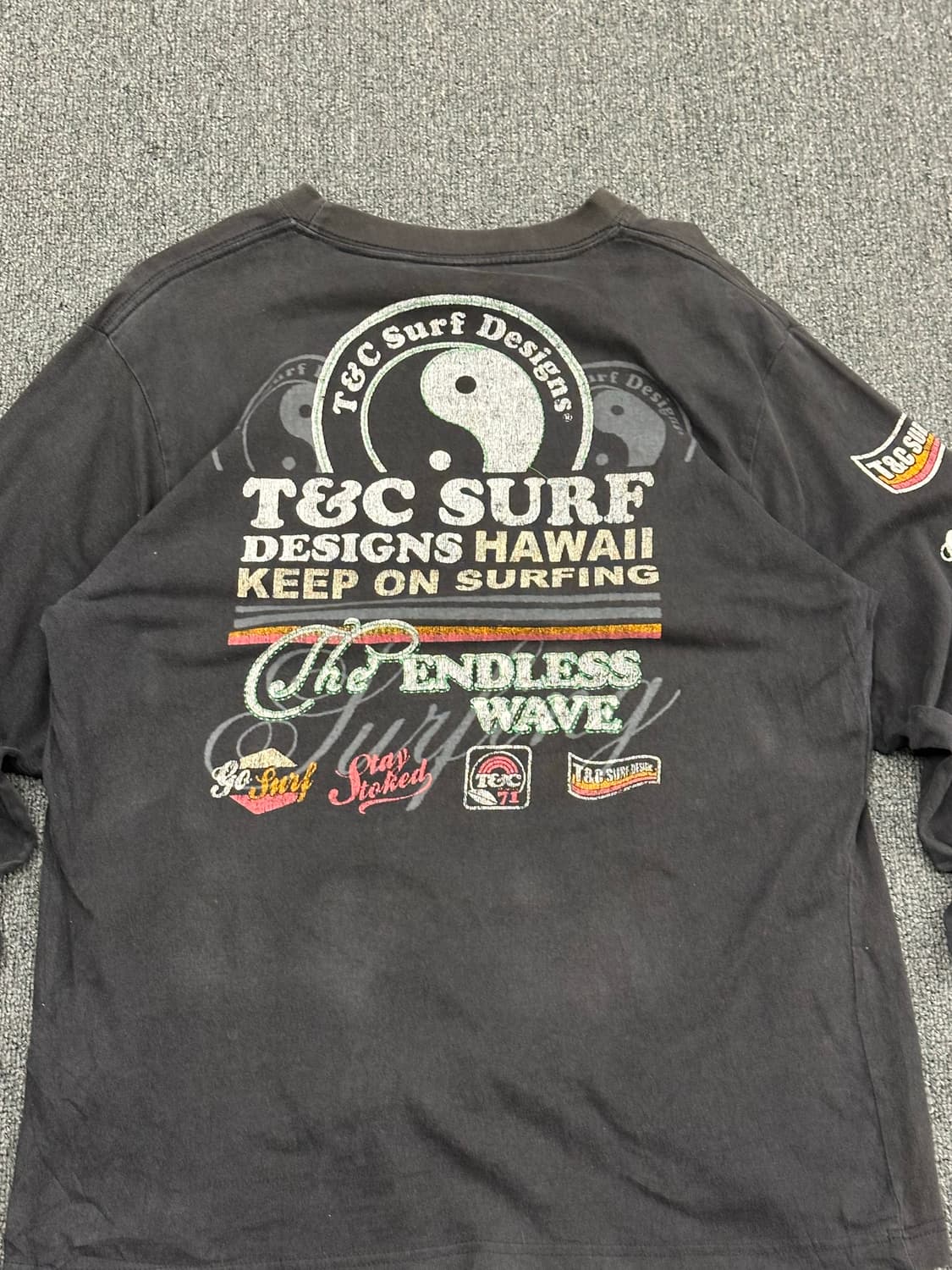 M)T&C SURF vintage 프린팅 롱슬리브 상품이미지7