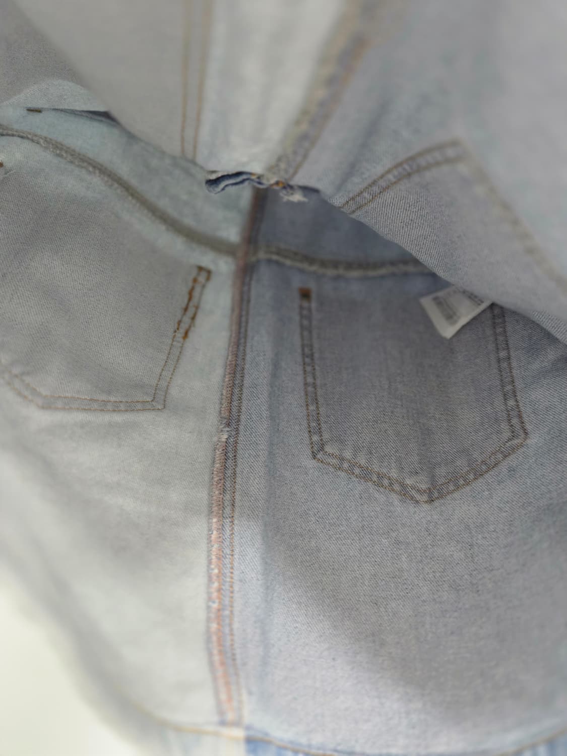 럭키슈에뜨 패치워크 데님 스커트 36 상품이미지4