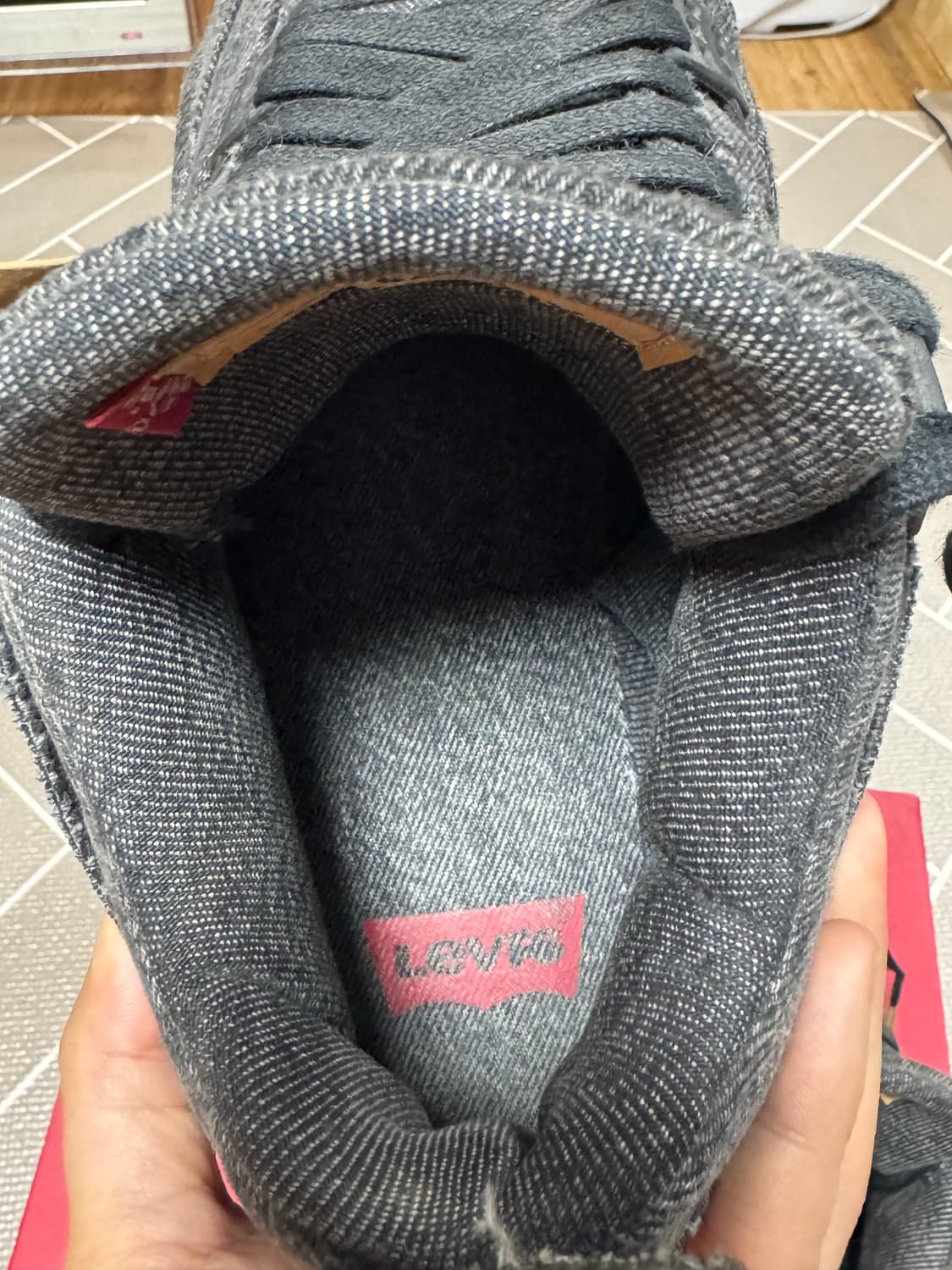 조던4 리바이스 흑청데님 255사이즈 상품이미지4