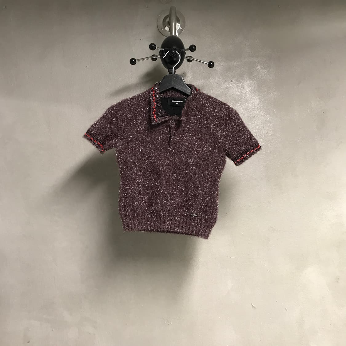 디스퀘어드2 니트 반팔 카라티 XS(W) 상품이미지1