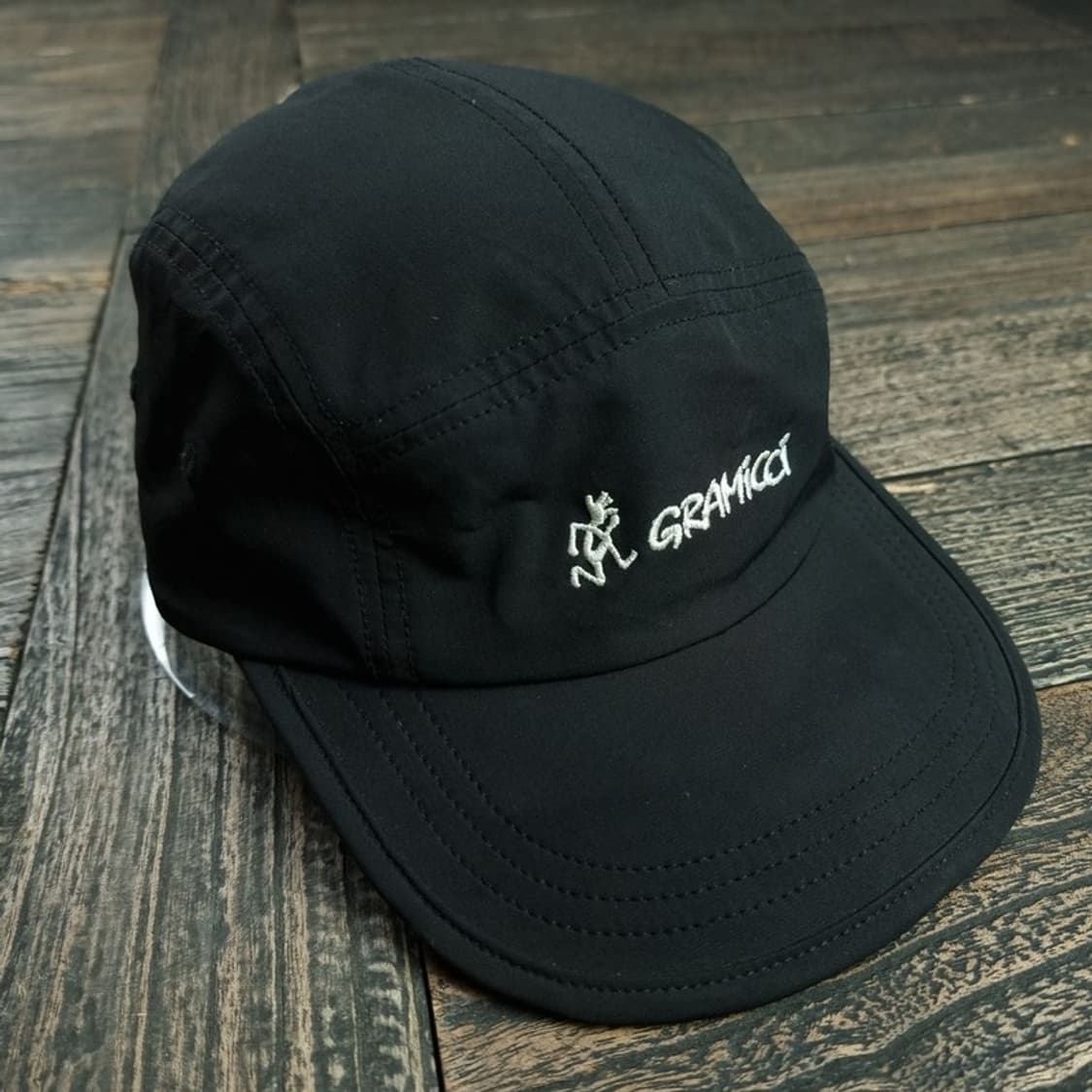 [그라미치] 로고 자수 캠프캡 블랙 M19777 상품이미지2