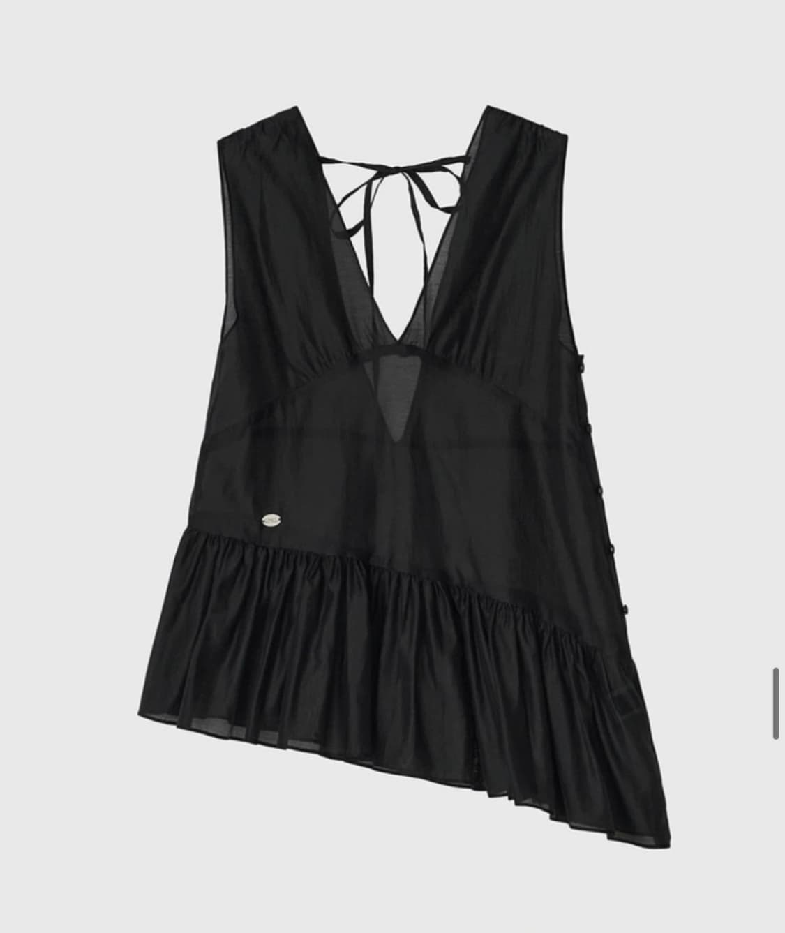 Adaul 셔링 라인 레이어드 쉬폰 뷔스티에 상품이미지4