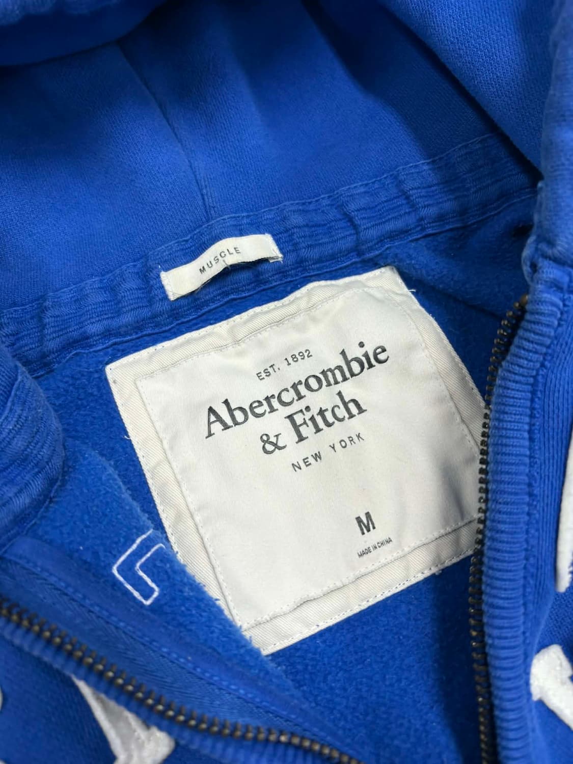 아베크롬비 y2k 올드스쿨 스웻 후드집업 희귀져지(M) 상품이미지4