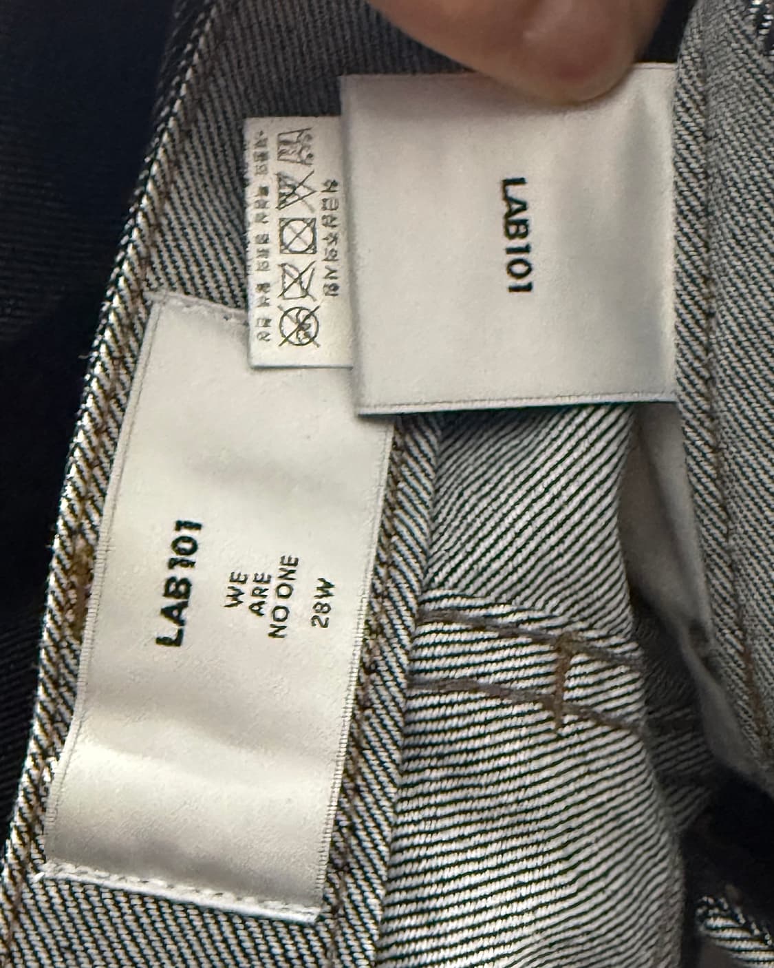 LAB101 인디고 생지 데님 스트레이트 일자핏 팬츠 30 다크 블루 상품이미지7