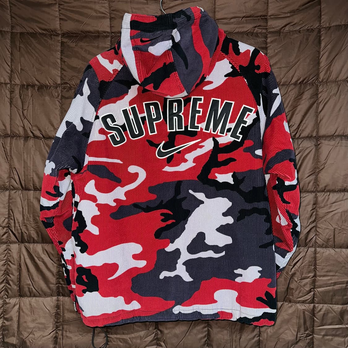 Supreme X Nike Corduroy Jacket Red 상품이미지2