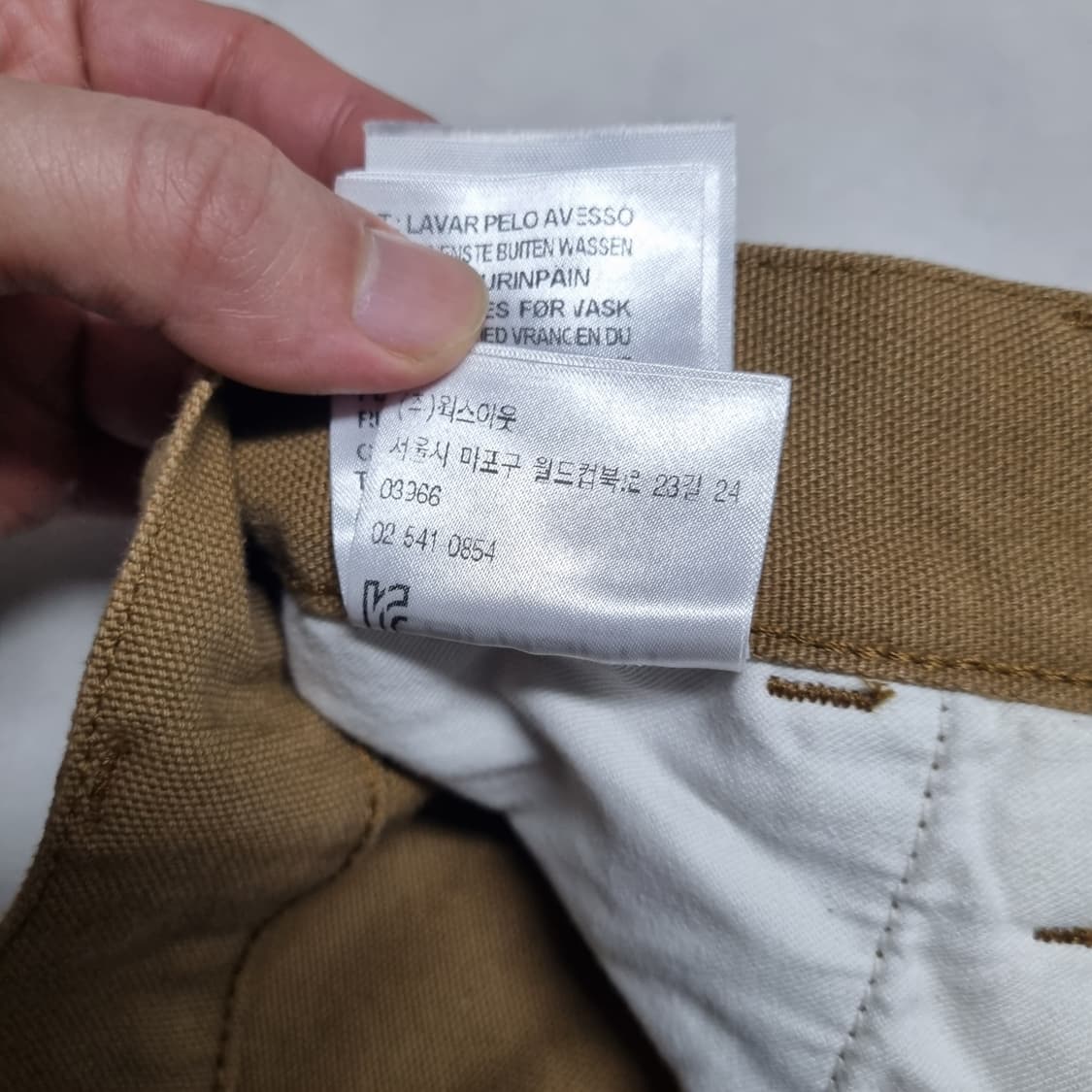 CARHARTT 더블니 팬츠 브라운 - 33 상품이미지10