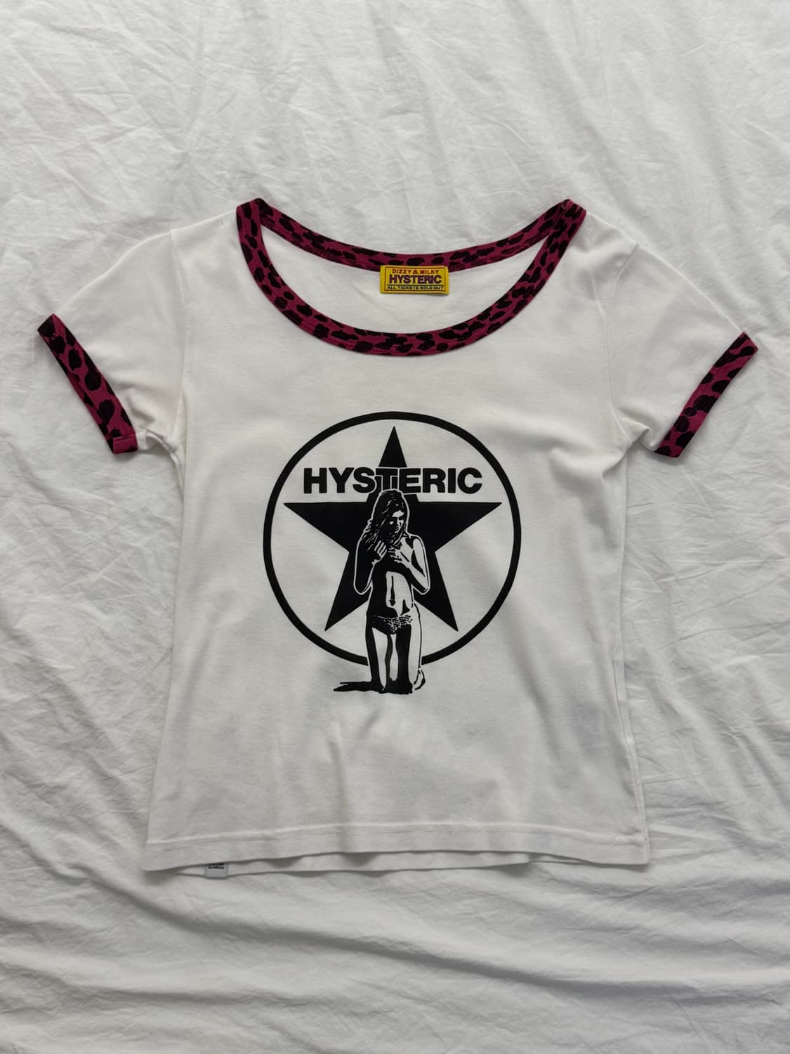 Hysteric Glamour 히스테릭 글래머 호피 숏 반팔티 상품이미지1