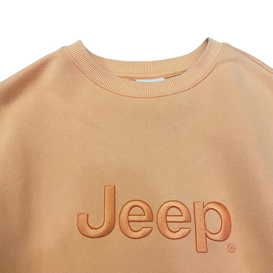 Jeep 지프 형광오렌지 로고자구 맨투맨 스웻셔츠 S 상품이미지3