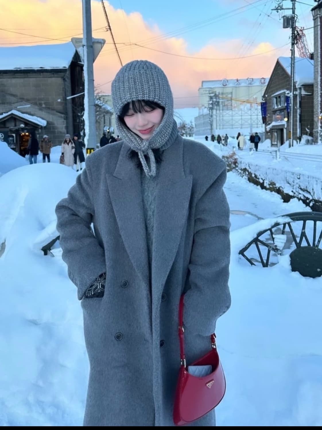 더오유 카리나 코트 그레이 상품이미지2