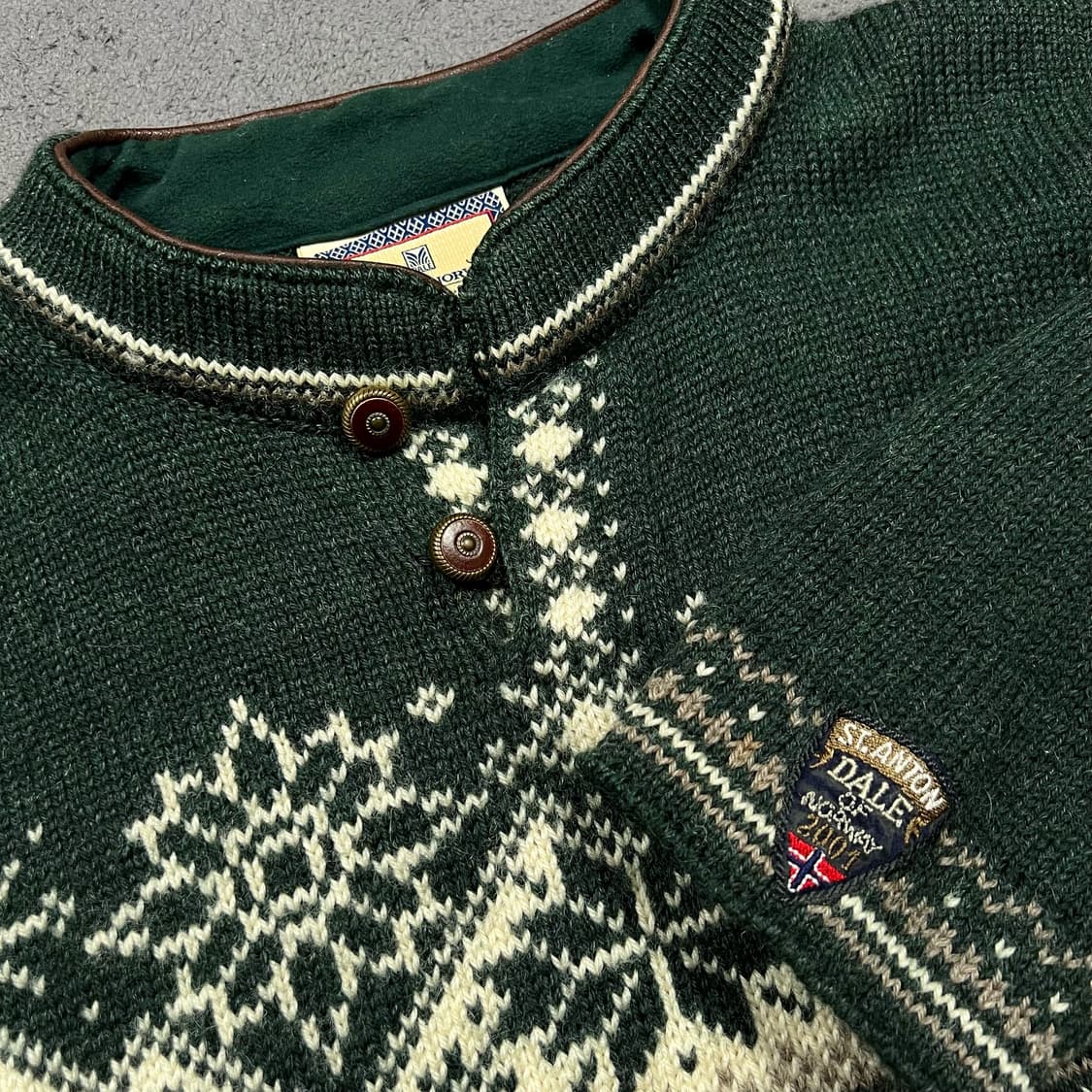 DALE OF NORWAY 데일 오브 노르웨이 노르딕 하프버튼 울 니트 상품이미지3