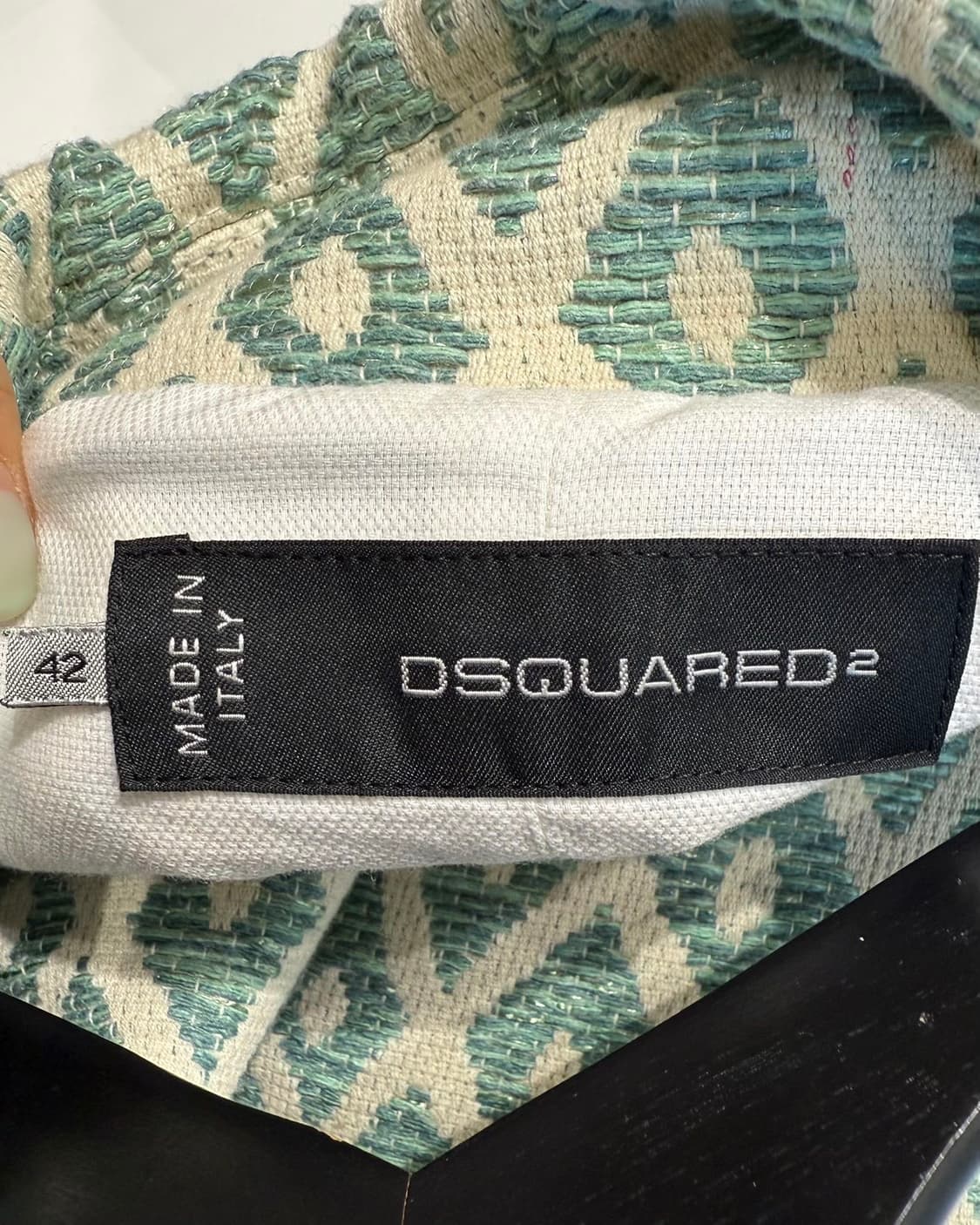 디스퀘어드2 그린 패턴 크롭 자켓  상품이미지8