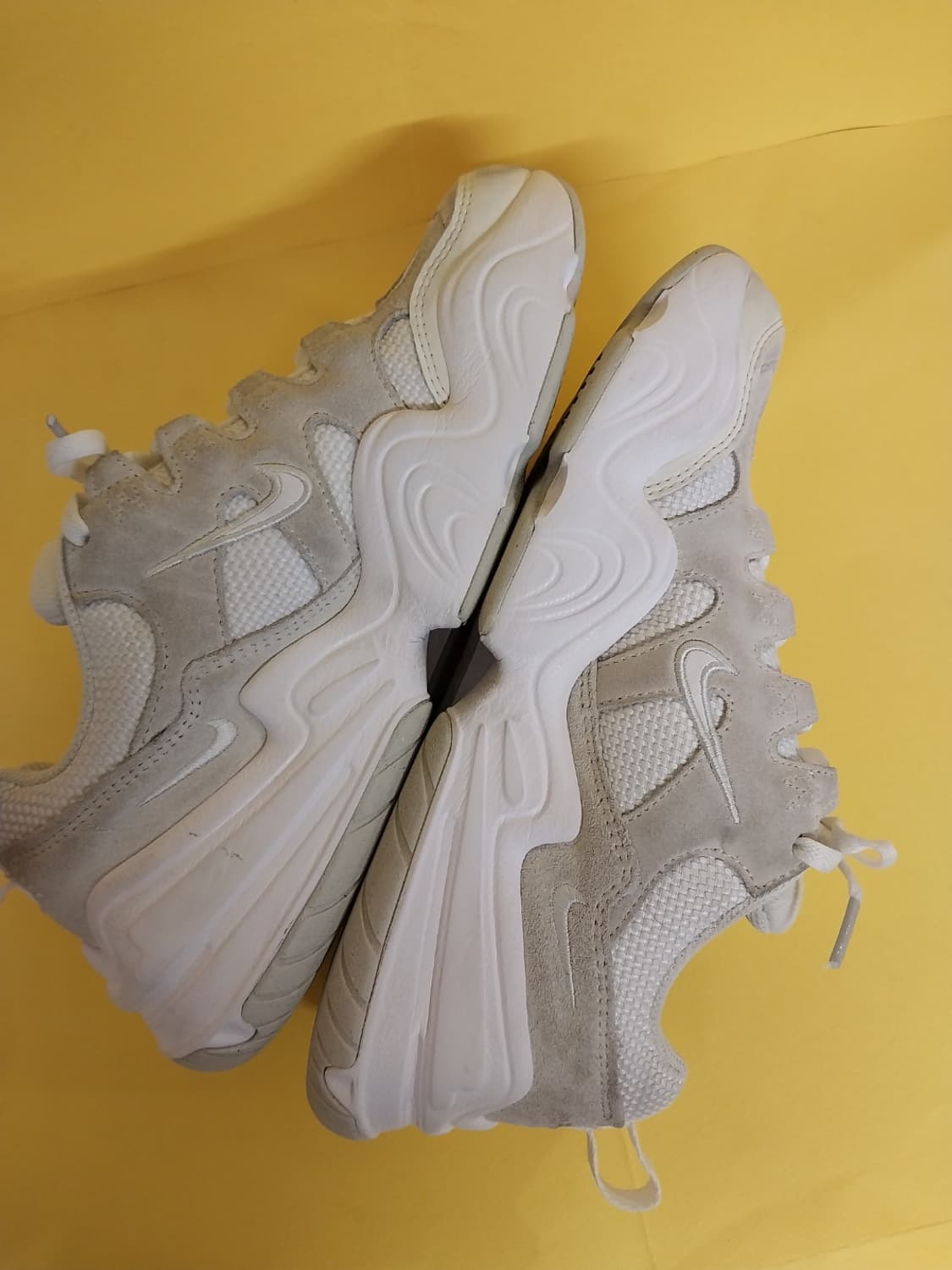 여성 나이키 테크 헤라 화이트 런닝화, 운동화 (235) 상품이미지7