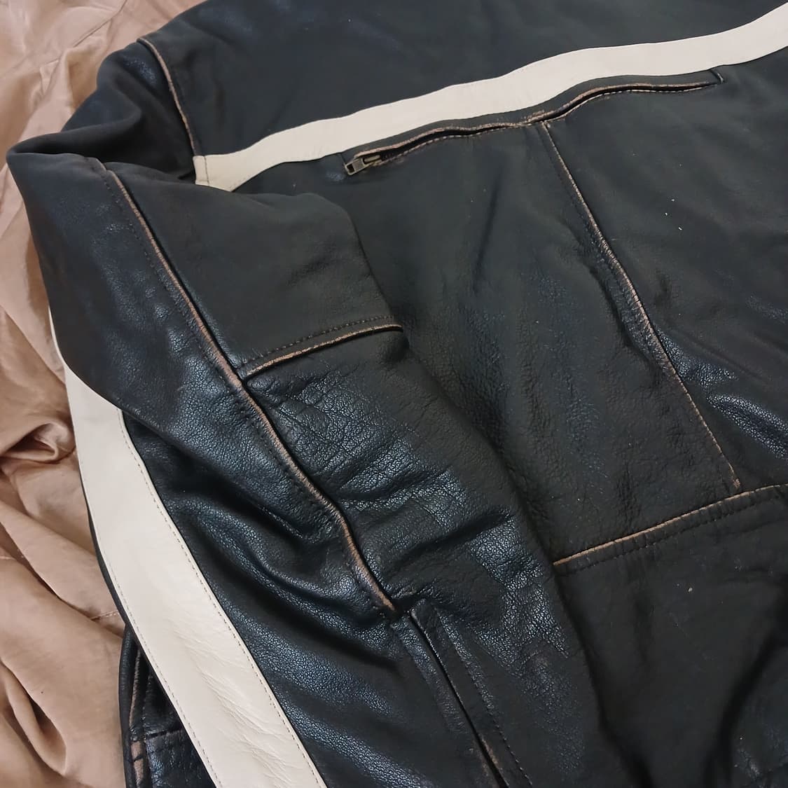 가죽라이더자켓 / USA 상품이미지7
