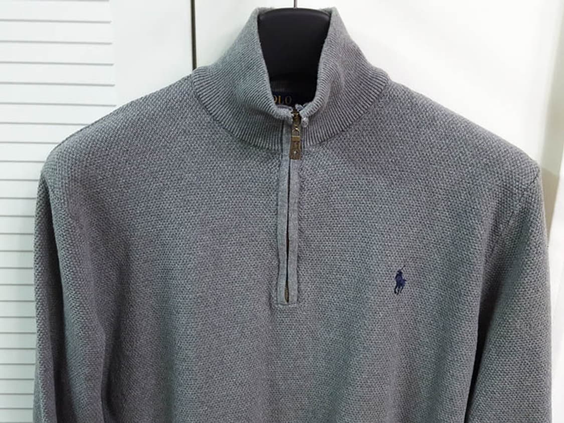 폴로랄프로렌 남성 반집업 면니트 긴팔티 105 상품이미지2