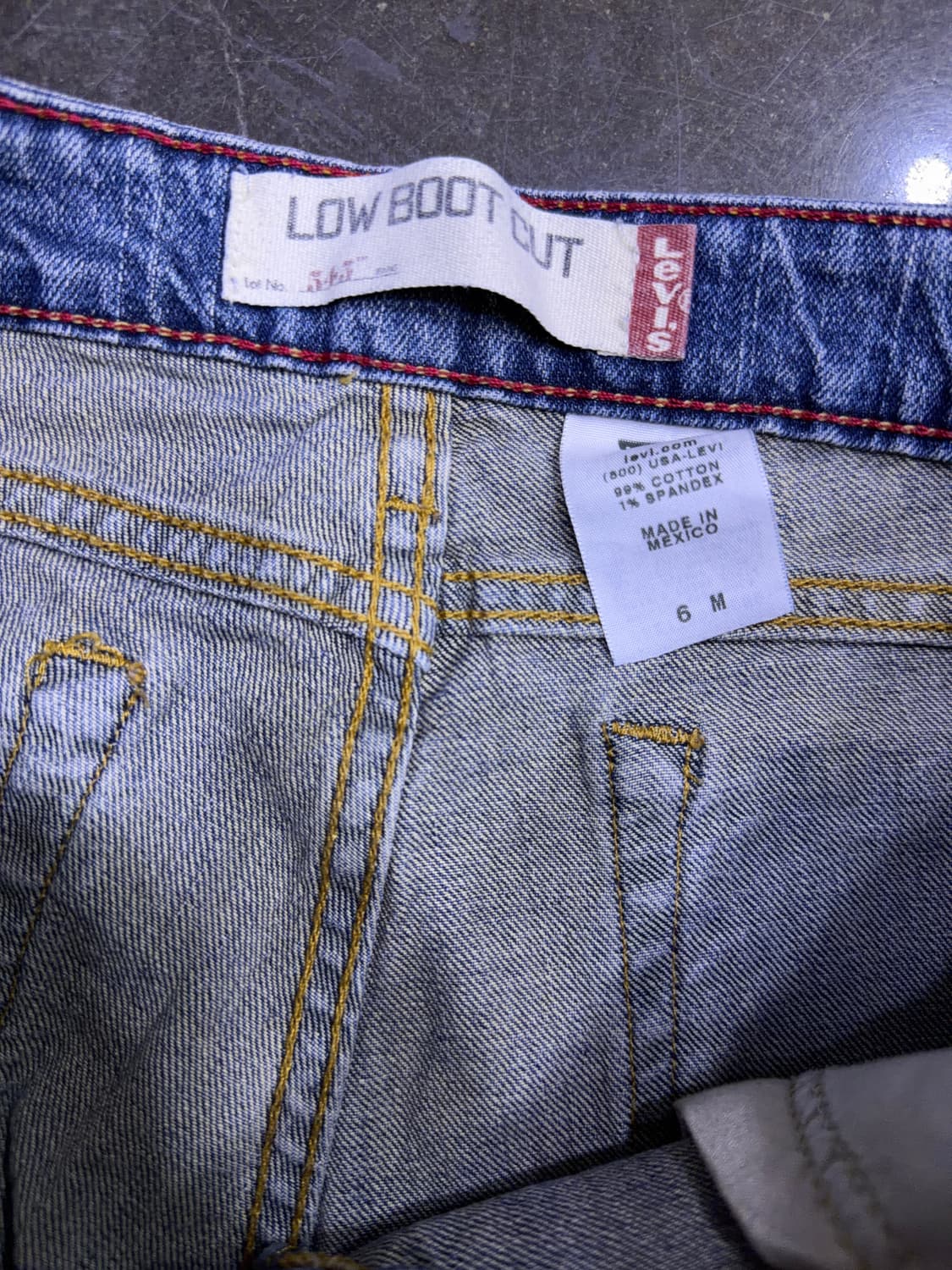 리바이스 545 00's 멕시코 로우 부츠컷 플레어 데님팬츠 6M 상품이미지7