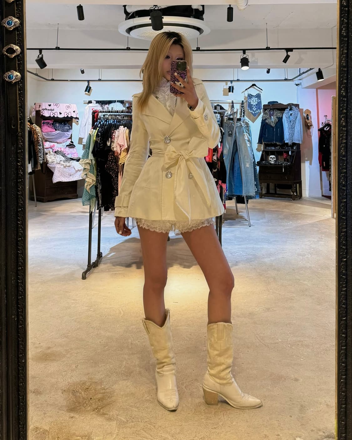 LIP SERVICE 트렌치 코튼 코트 상품이미지6