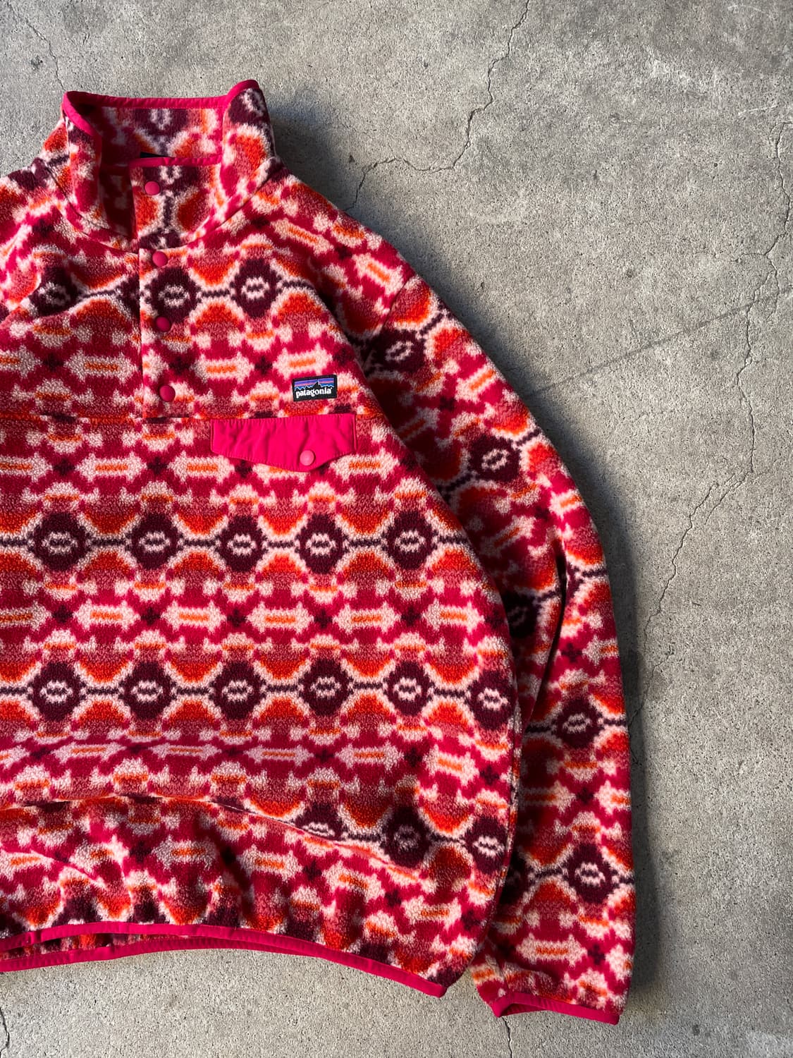 Patagonia Synchilla Aztec Pink Snap-T 상품이미지3
