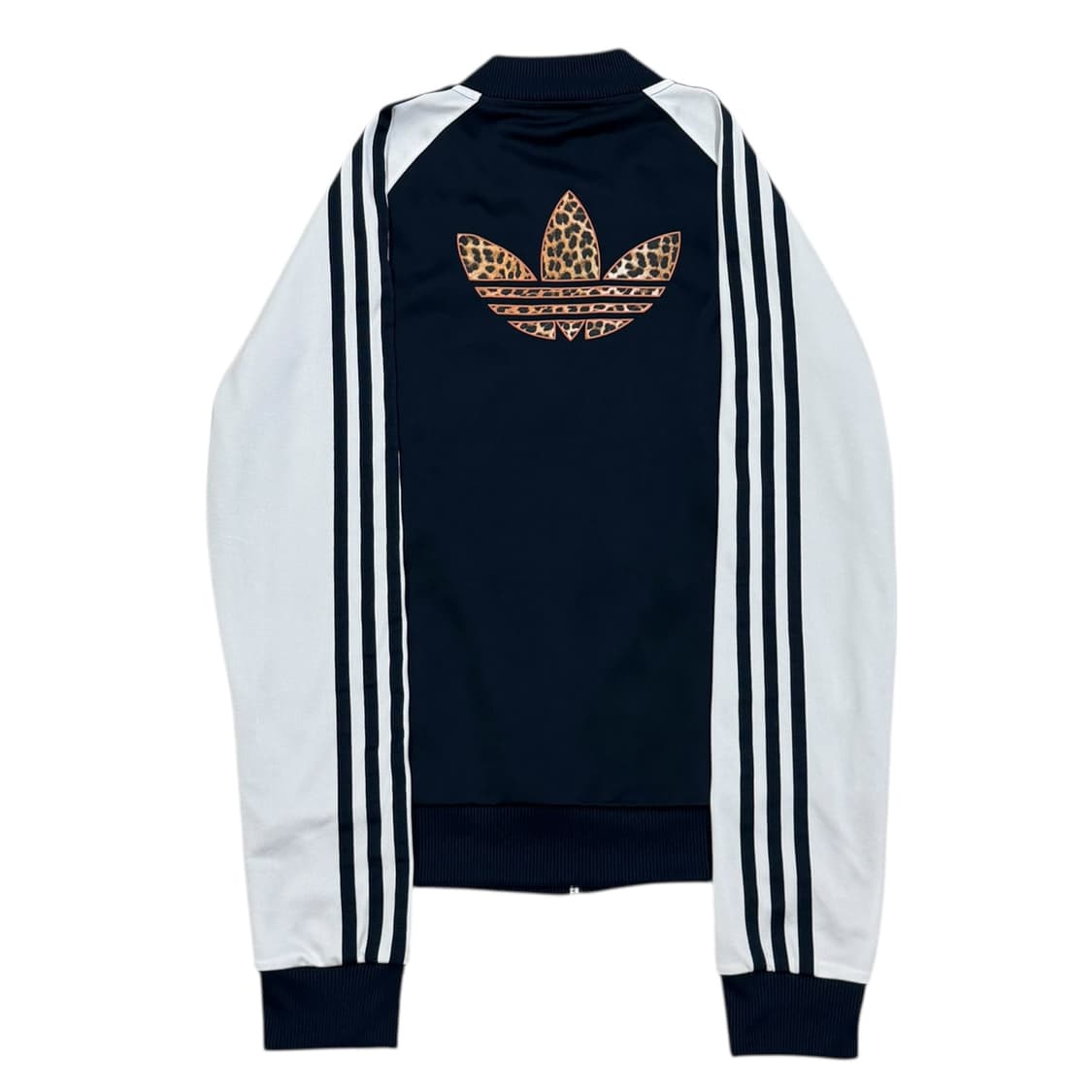 아디다스 빈티지 슈퍼걸 레오파드 트랙탑 홍지윤 져지 자켓 네이비 M 상품이미지3