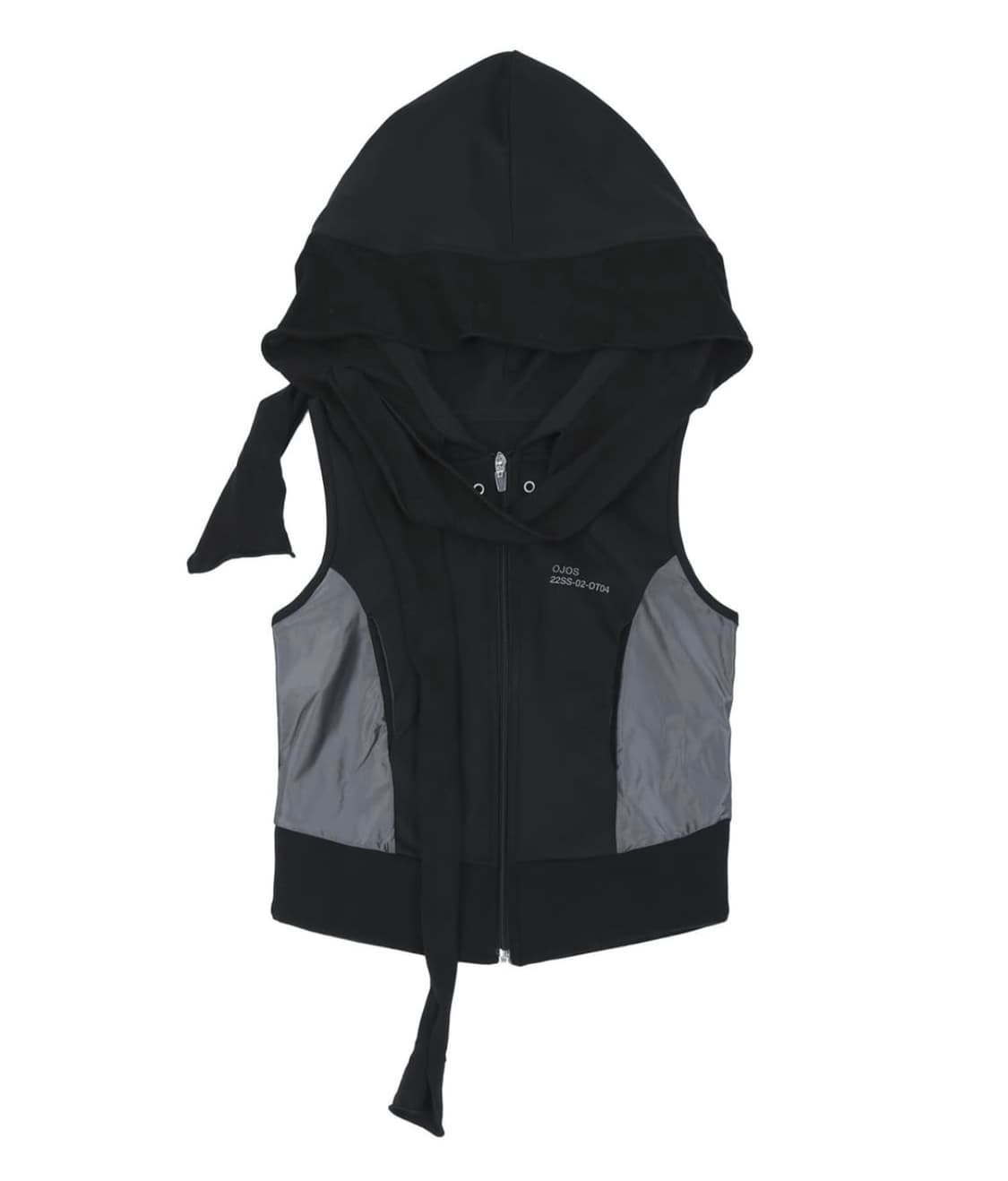 오호스 머플러 복서 후드 집업 블랙 상품이미지1