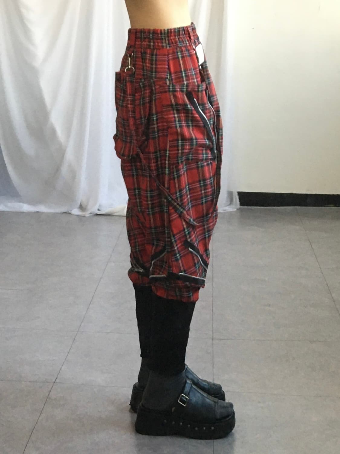 Check pattern sarouelpants 상품이미지7