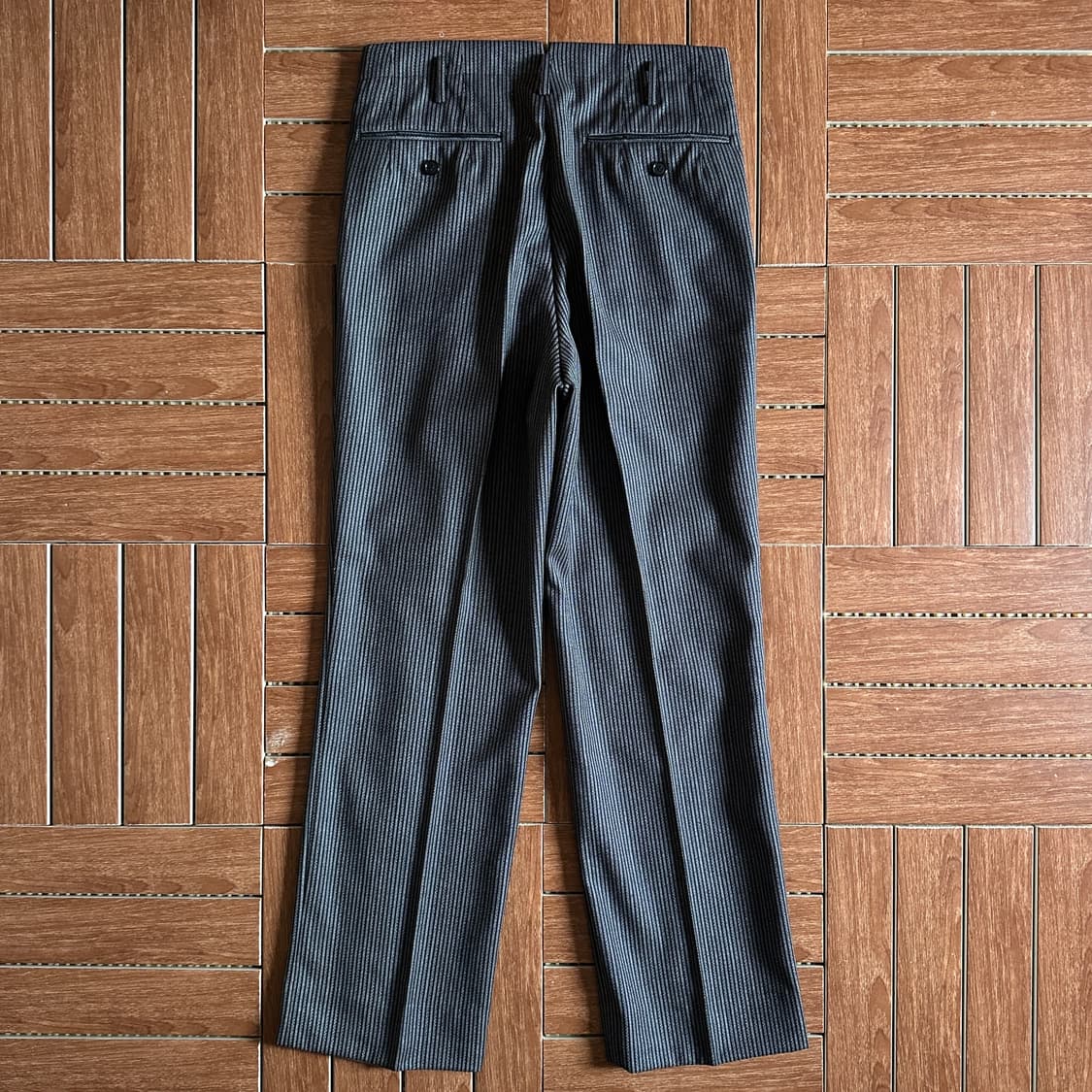 70‘s Daimaru striped wool slacks trouser 상품이미지2