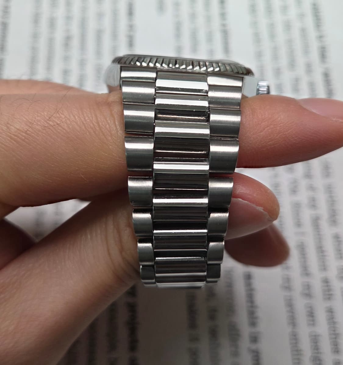 빈티지 부로바 슈퍼세빌 테레비형 데이데이트 실버판 통줄 브레이슬릿 ver 상품이미지6