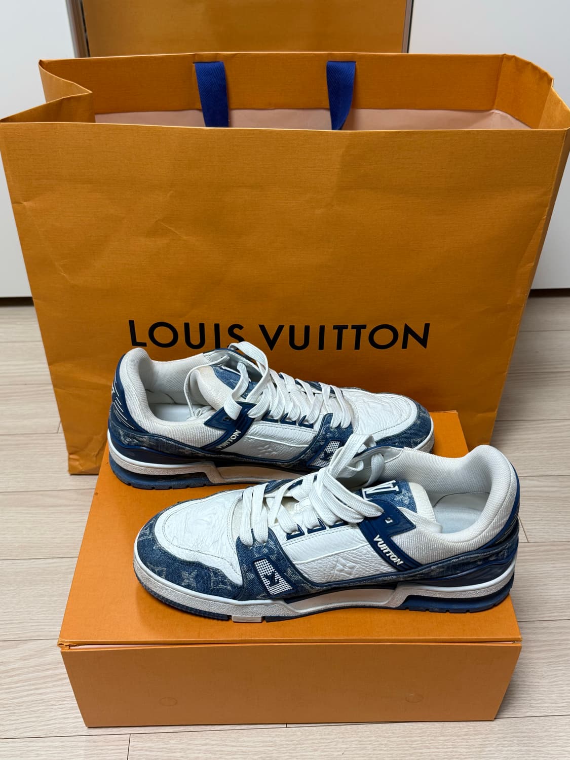 [9] 루이비통 LV 트레이너 데님 블루 스니커즈 280 상품이미지1