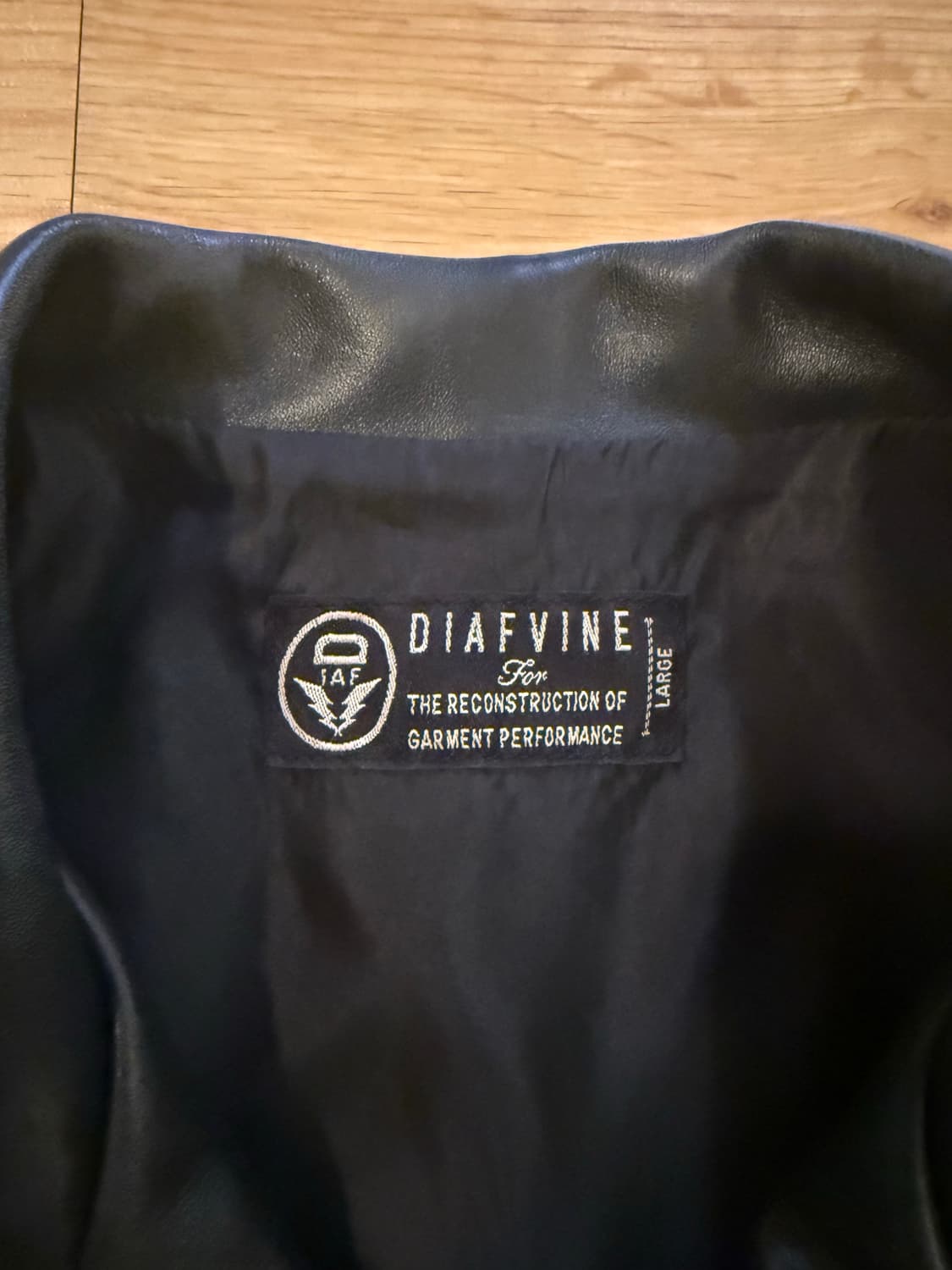 DIAFVINE 블랙 가죽 더블라이더 자켓 L 소가죽 상품이미지2