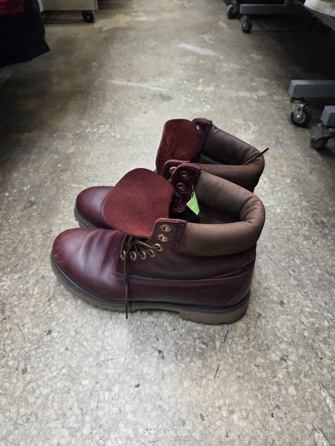 팀버랜드 남성 워커부츠 8w 버건디컬러 상품이미지1