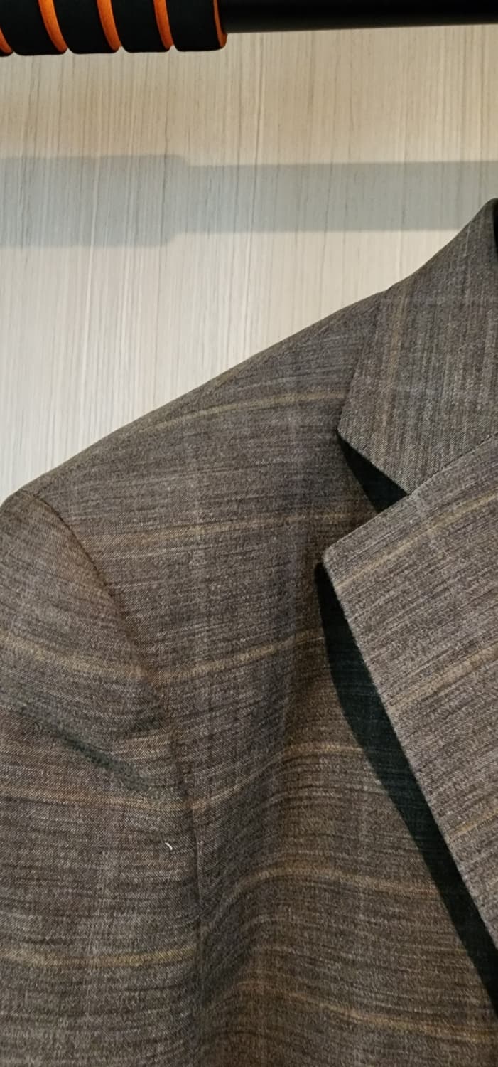 니나리찌 체크 자켓 L 상품이미지3