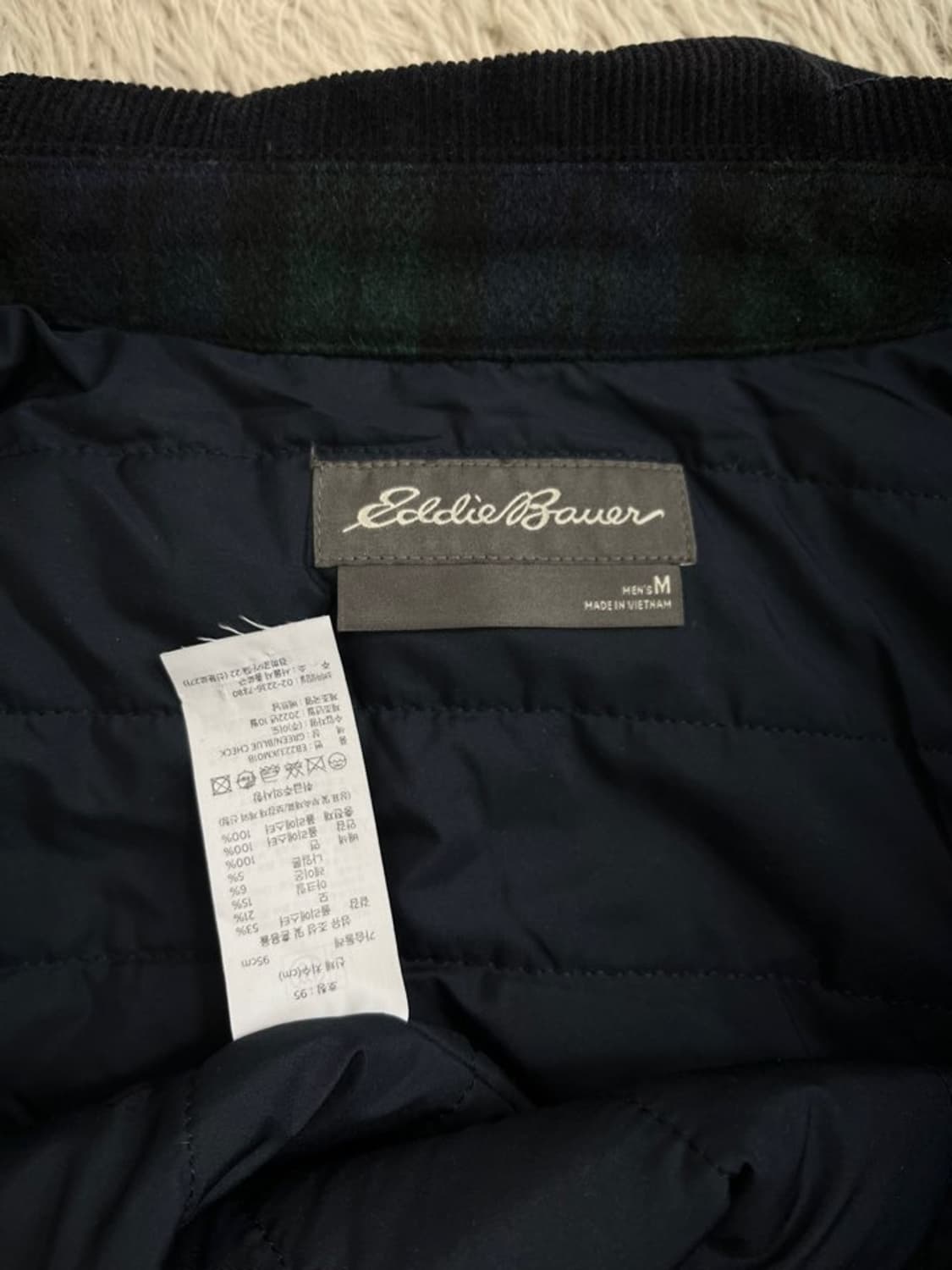 에디바우어 경량 패딩 체크 셔츠 자켓/#198 상품이미지5