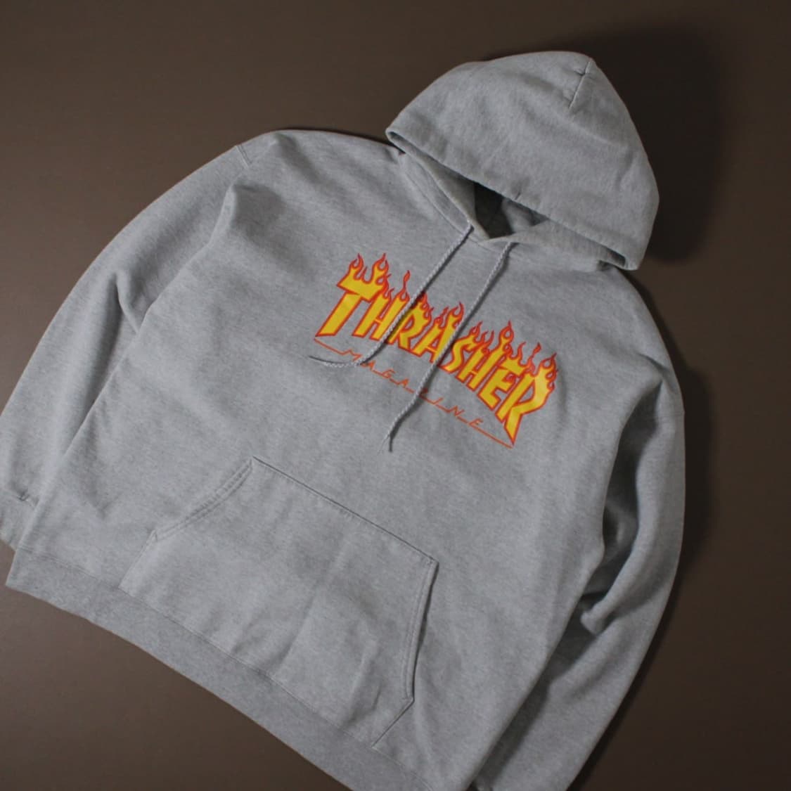 Trasher 트래셔 기모 그레이 후드티 상품이미지2