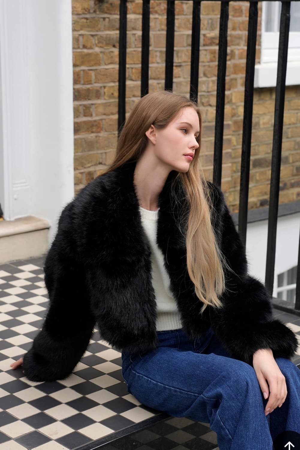 랭앤루 크롭 퍼자켓 상품이미지7