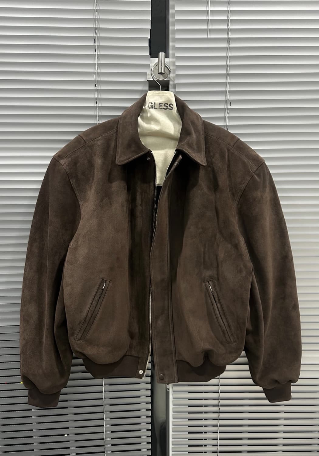 글레스 GLESS 031 스웨이드 봄버 브라운 0 상품이미지1