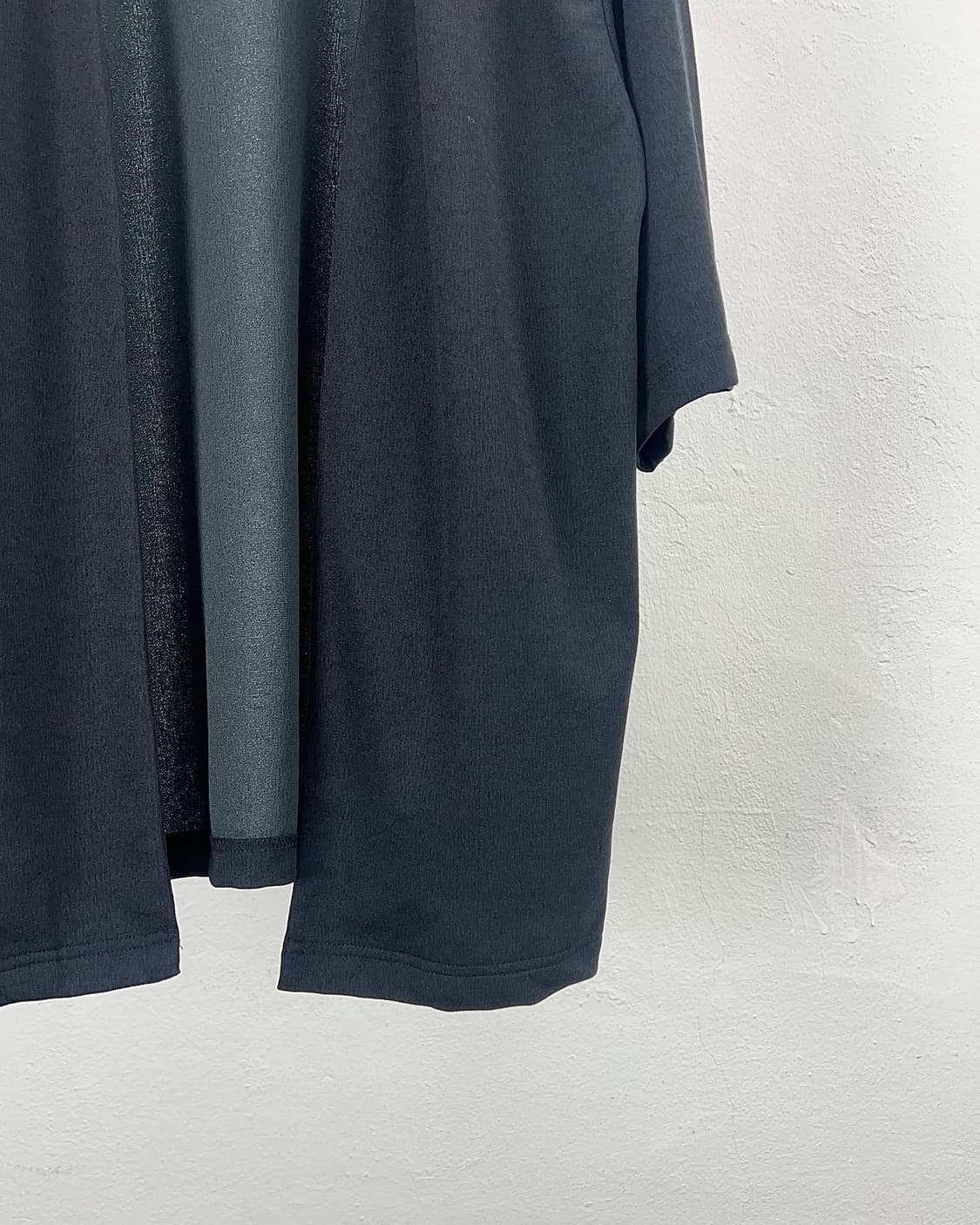 빔즈 블랙 유카타 리넨 논카라 로브 가디건 상품이미지5