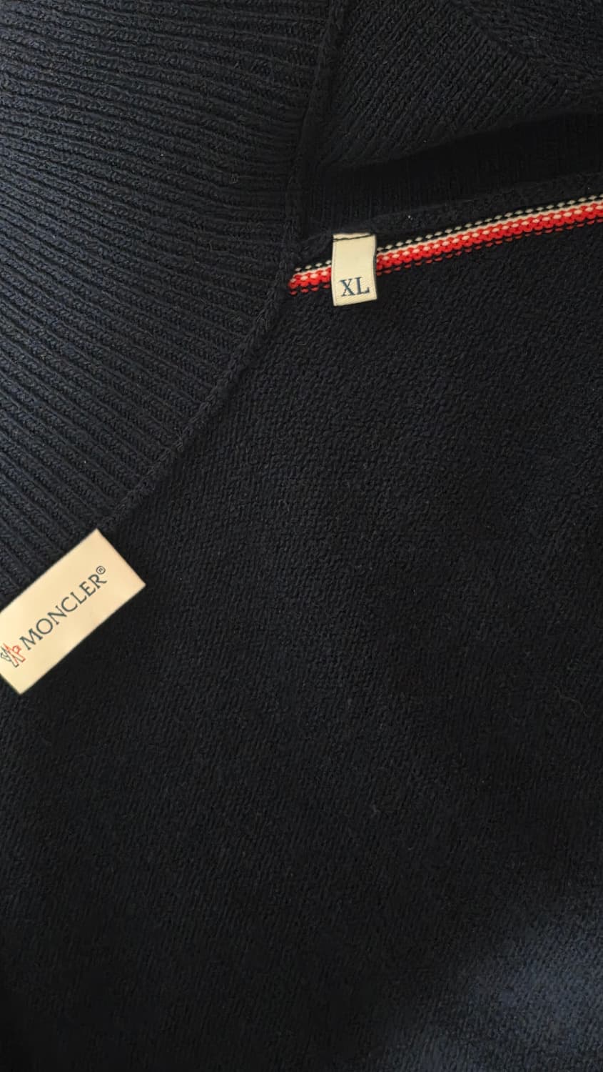 몽클레르 니트집업 다크네이비 XL (새상품) 상품이미지6