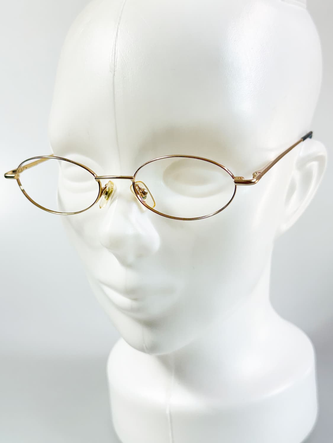 Zephyr 골드 슬림 오벌 메탈 프레임 빈티지 안경 상품이미지8