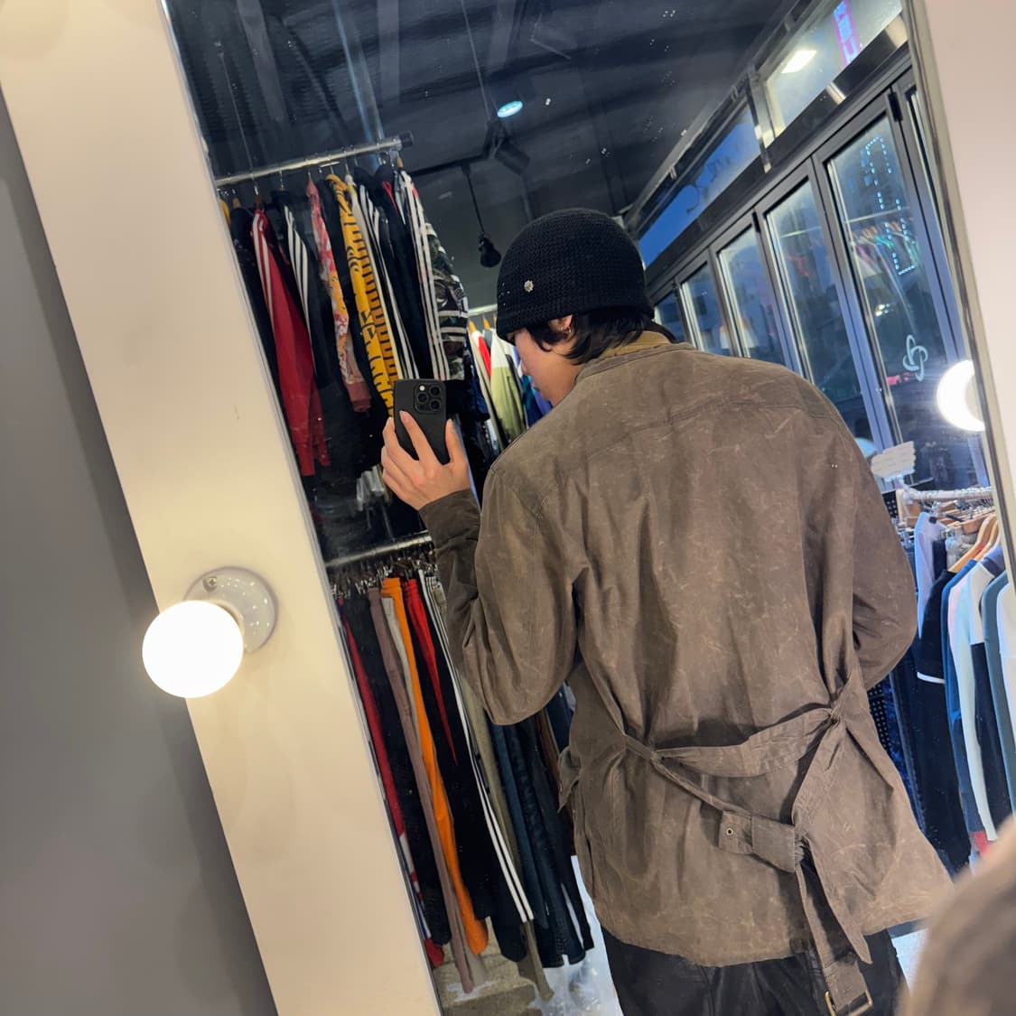 바버 유니온잭 왁스 자켓 브라운 상품이미지4