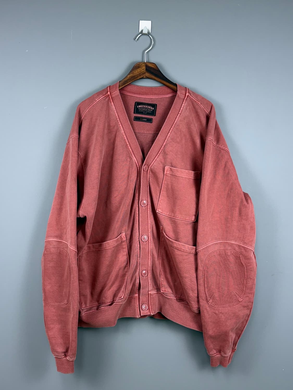 프리즘웍스 피그먼트 다잉 헤비웨이트 가디건 E27 상품이미지2