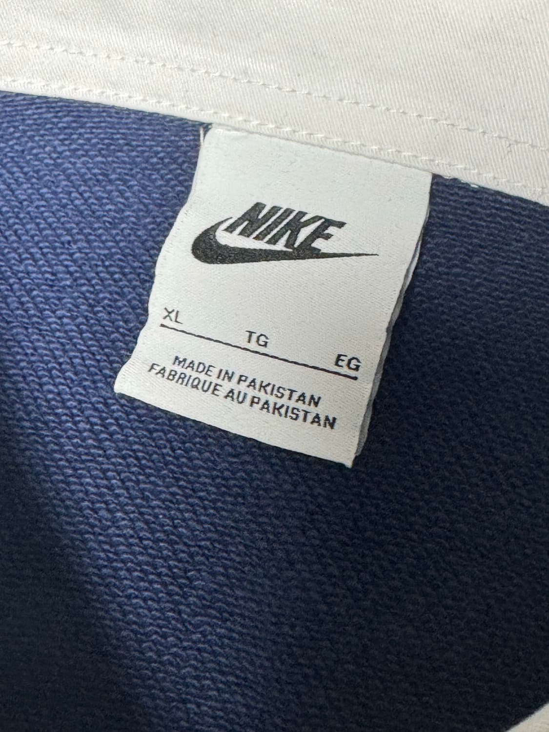 [XL] 주우재 착용 나이키 클럽 HBR 폴로 플리스 네이비 럭비티 상품이미지3