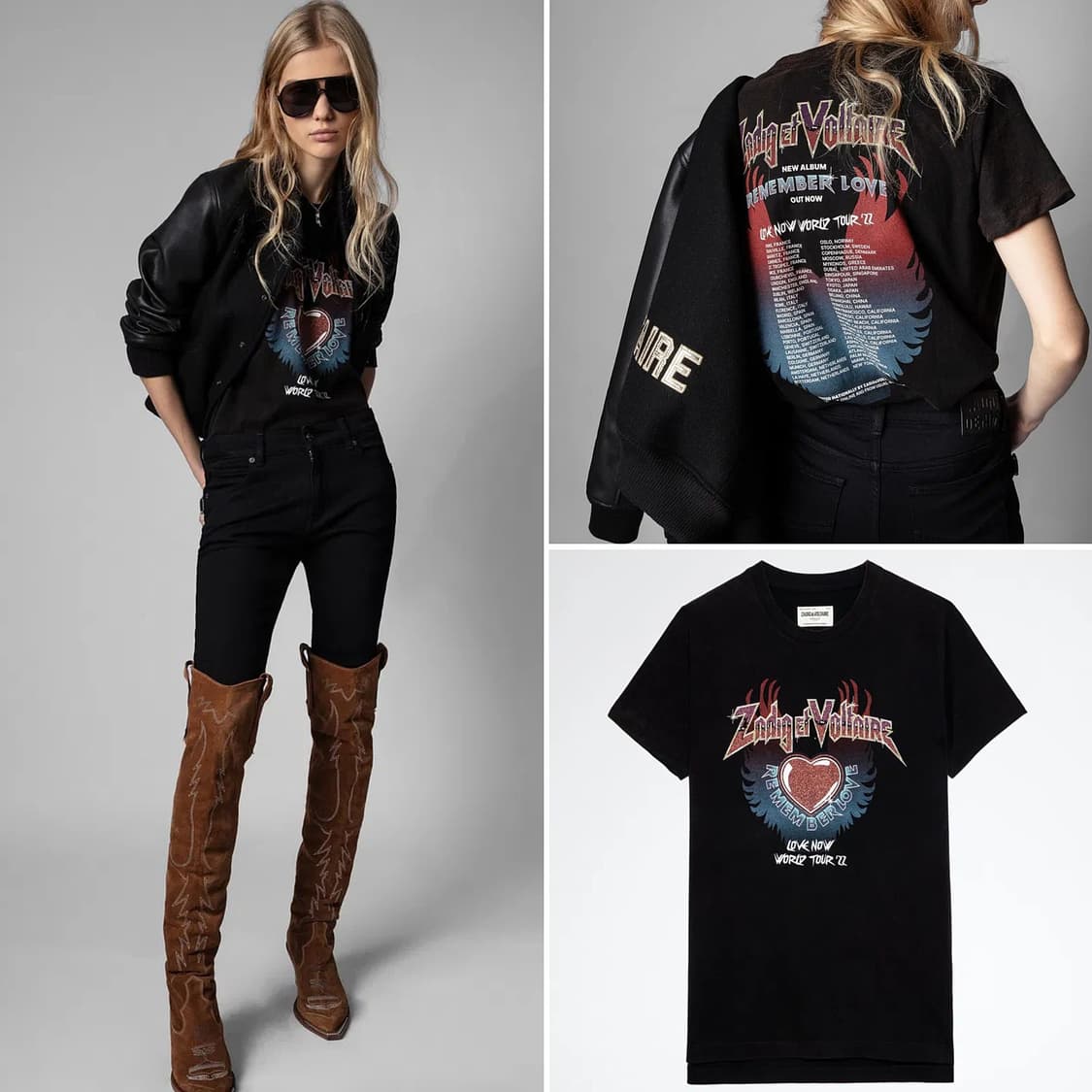 쟈딕앤볼테르 신형 그래픽 반팔 티셔츠 상품이미지2