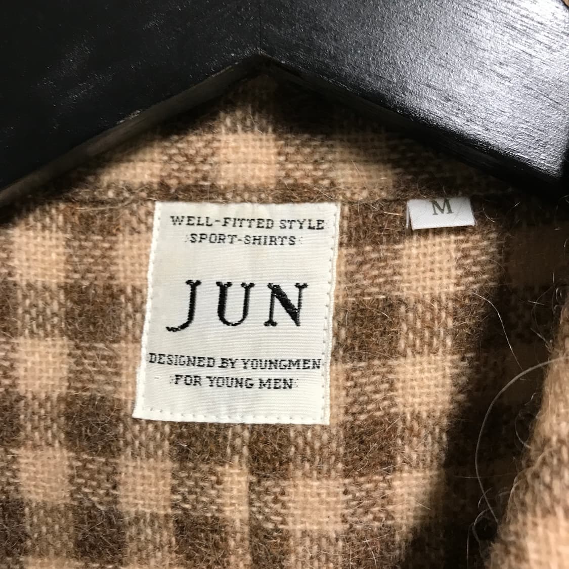 JUN 누빔 체크 셔츠 M 상품이미지5